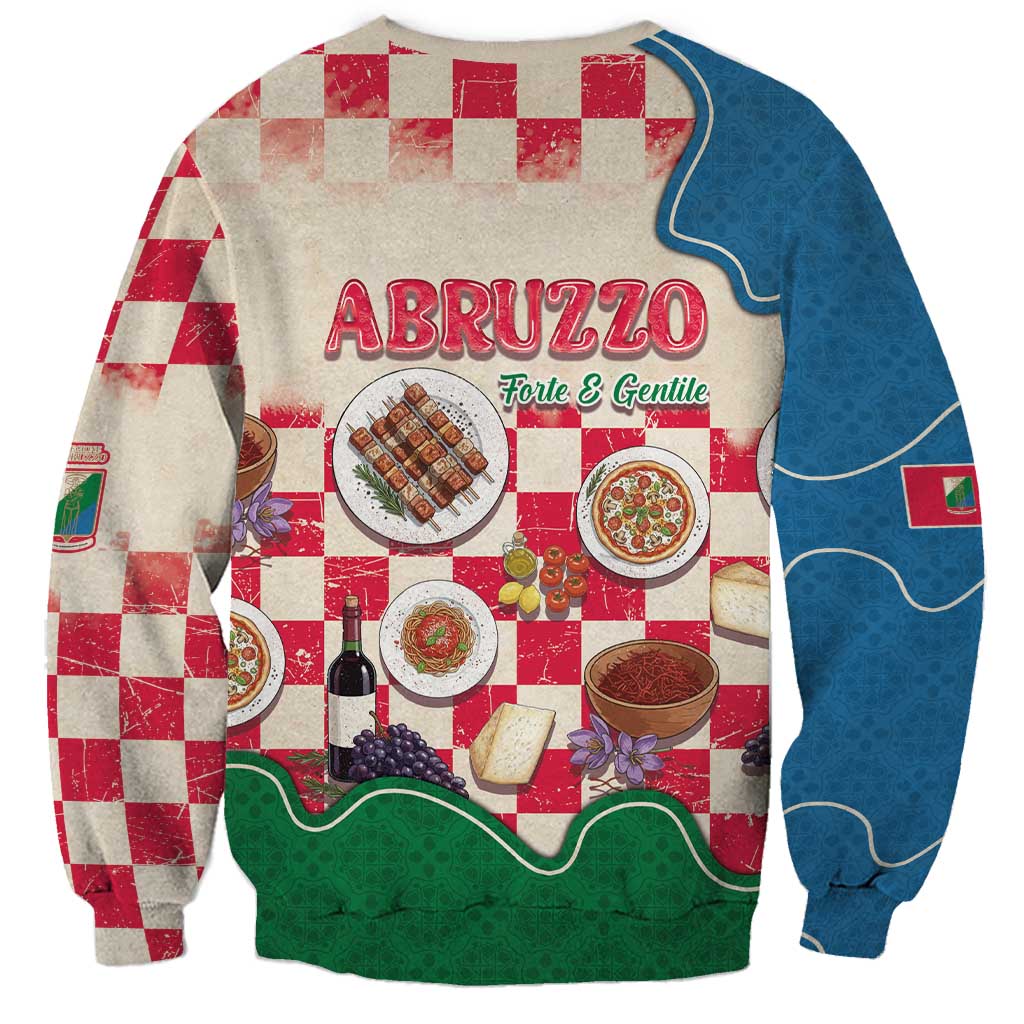 Italy Abruzzo Sweatshirt Specialty Flavors Retro Style
