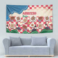 Italy Abruzzo Tapestry Specialty Flavors Retro Style