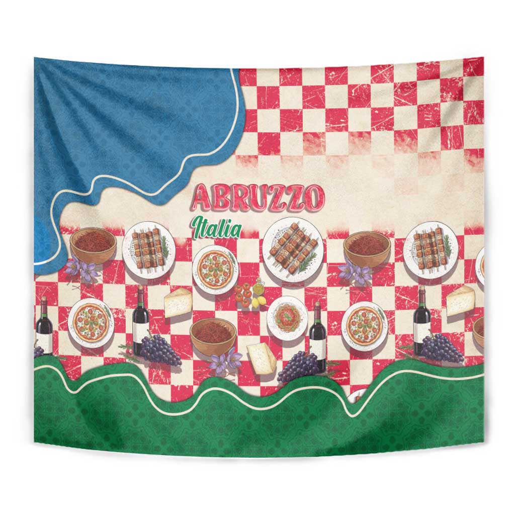 Italy Abruzzo Tapestry Specialty Flavors Retro Style