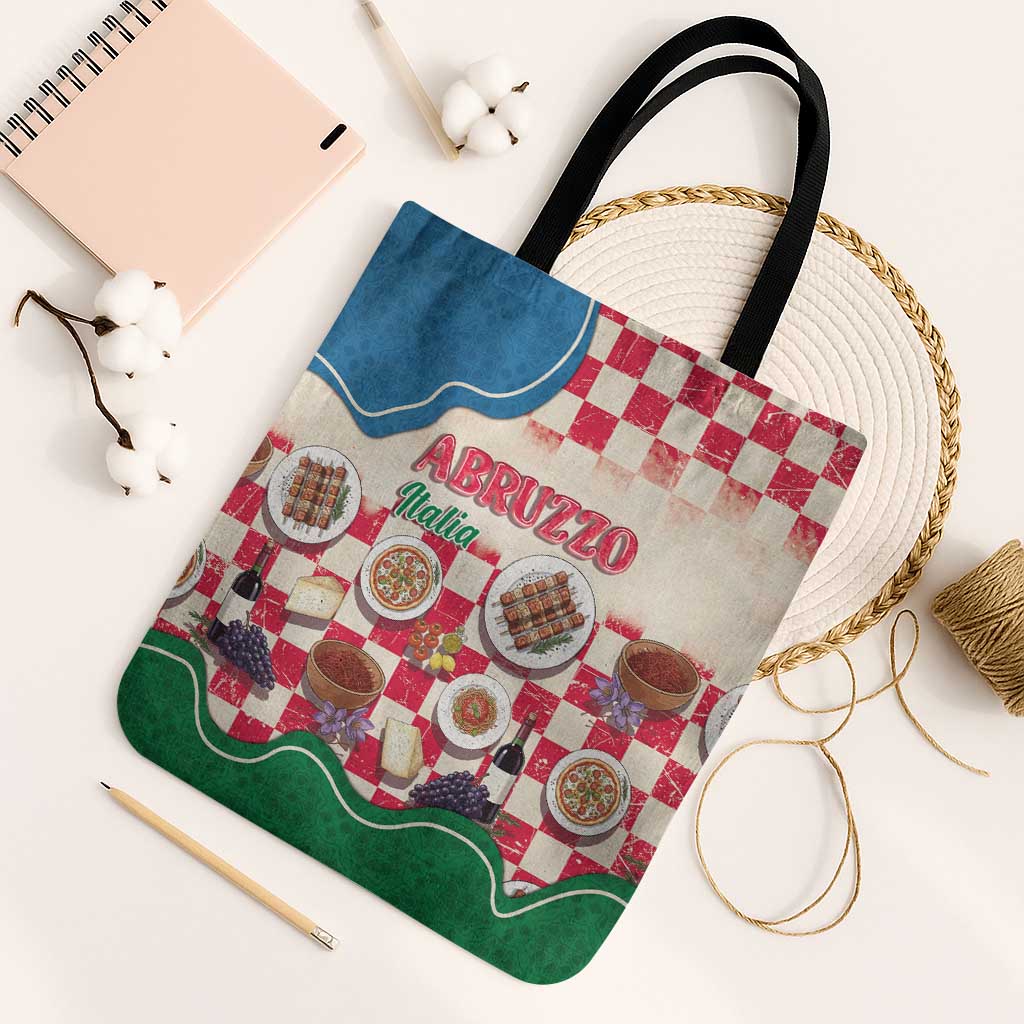 Italy Abruzzo Tote Bag Specialty Flavors Retro Style