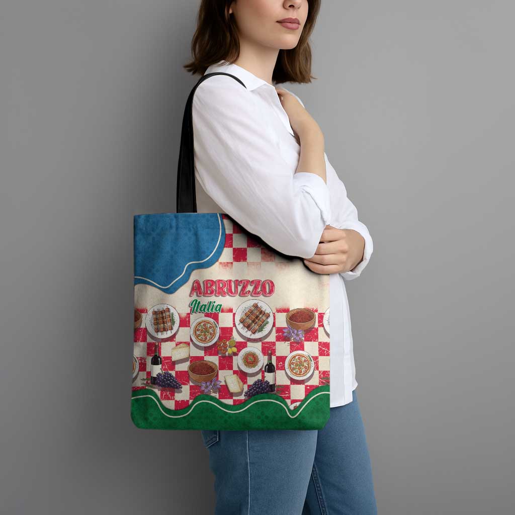 Italy Abruzzo Tote Bag Specialty Flavors Retro Style