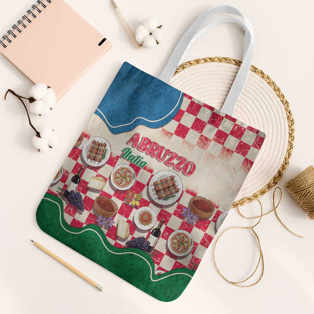 Italy Abruzzo Tote Bag Specialty Flavors Retro Style