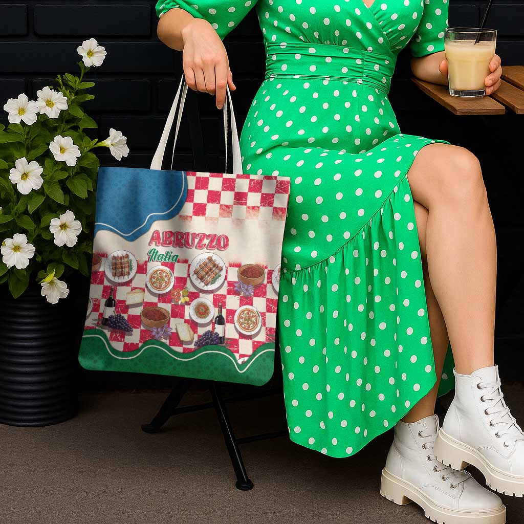 Italy Abruzzo Tote Bag Specialty Flavors Retro Style