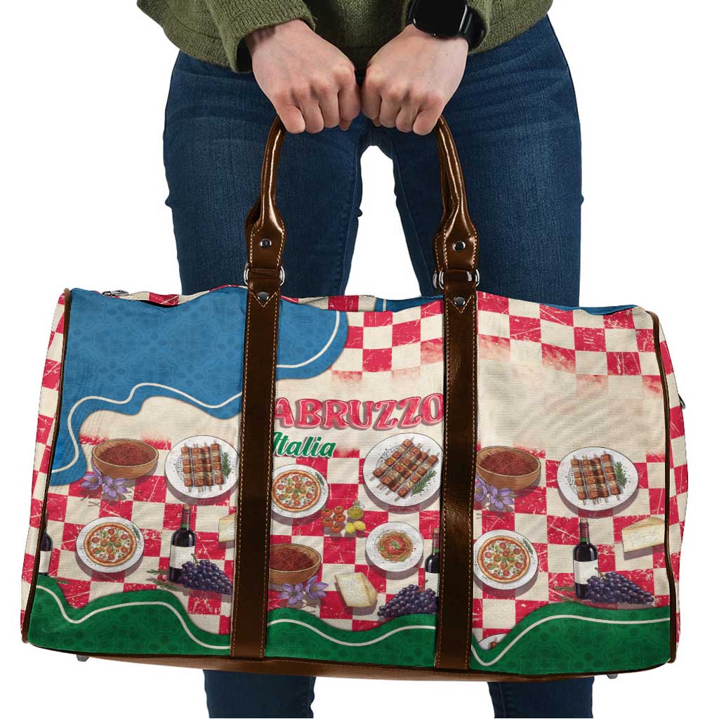 Italy Abruzzo Travel Bag Specialty Flavors Retro Style