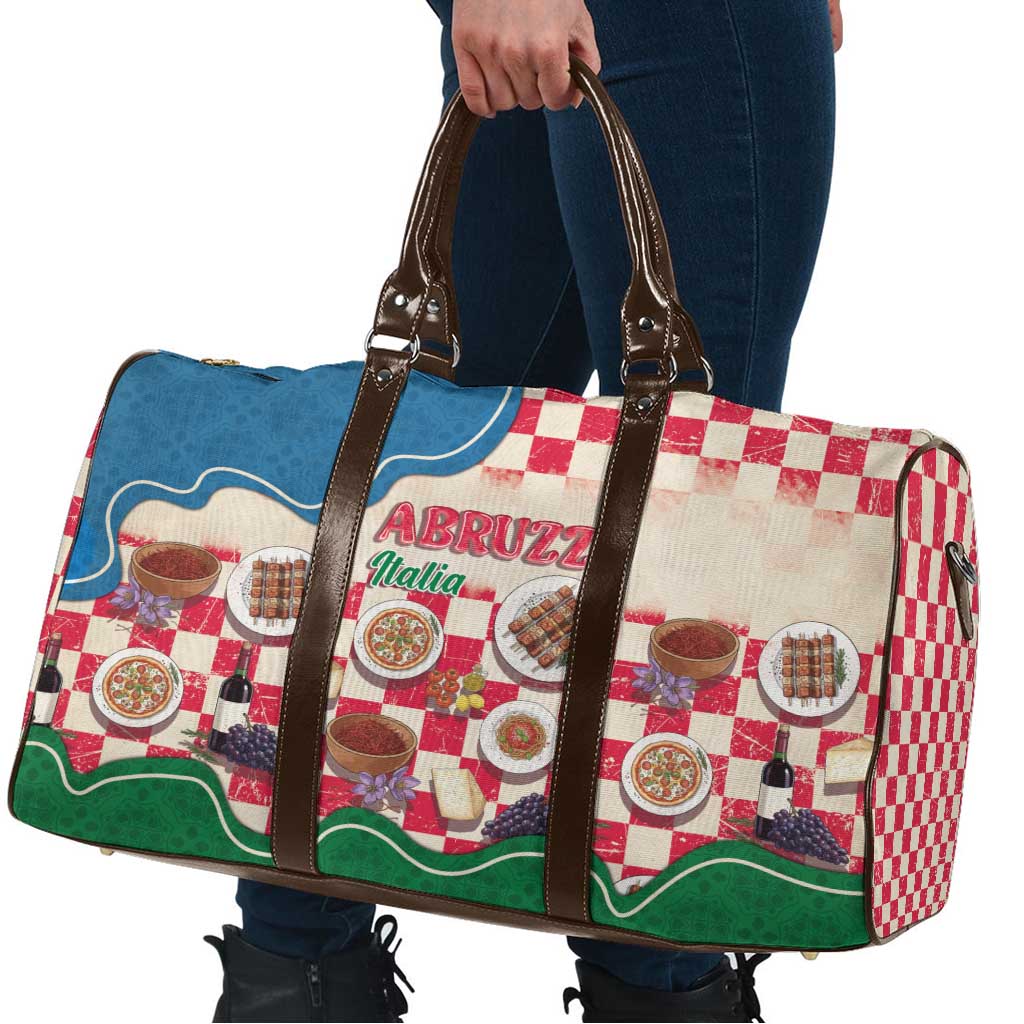 Italy Abruzzo Travel Bag Specialty Flavors Retro Style