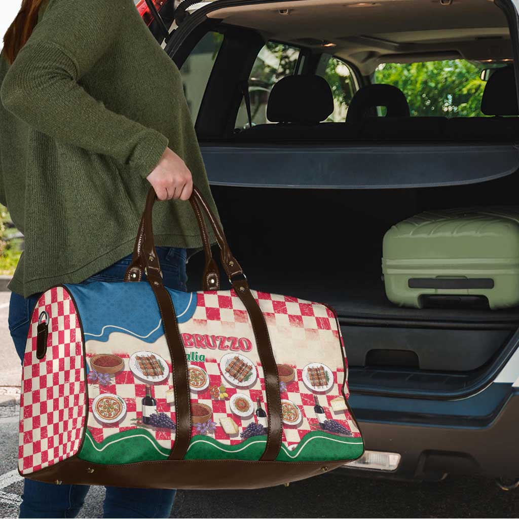 Italy Abruzzo Travel Bag Specialty Flavors Retro Style