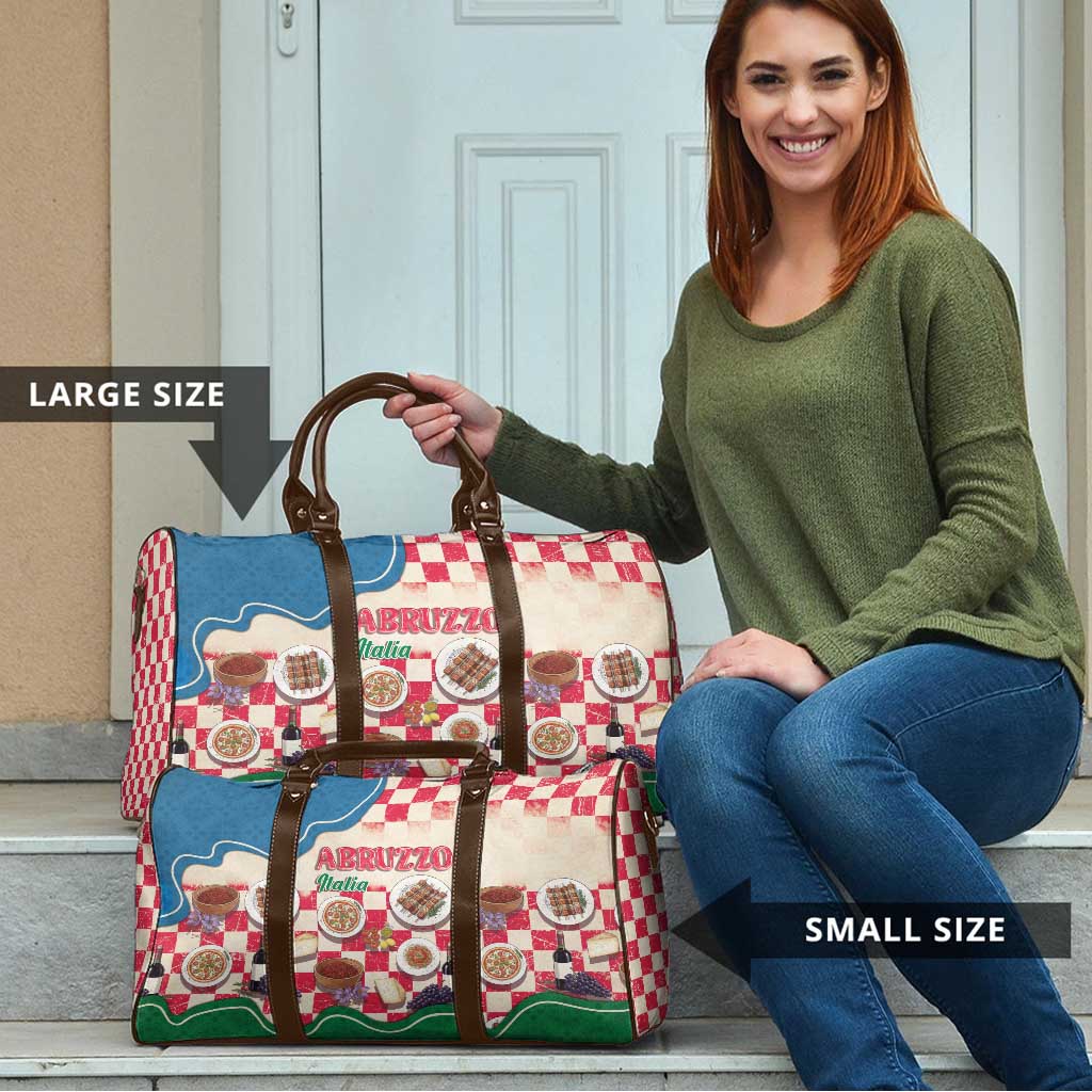 Italy Abruzzo Travel Bag Specialty Flavors Retro Style