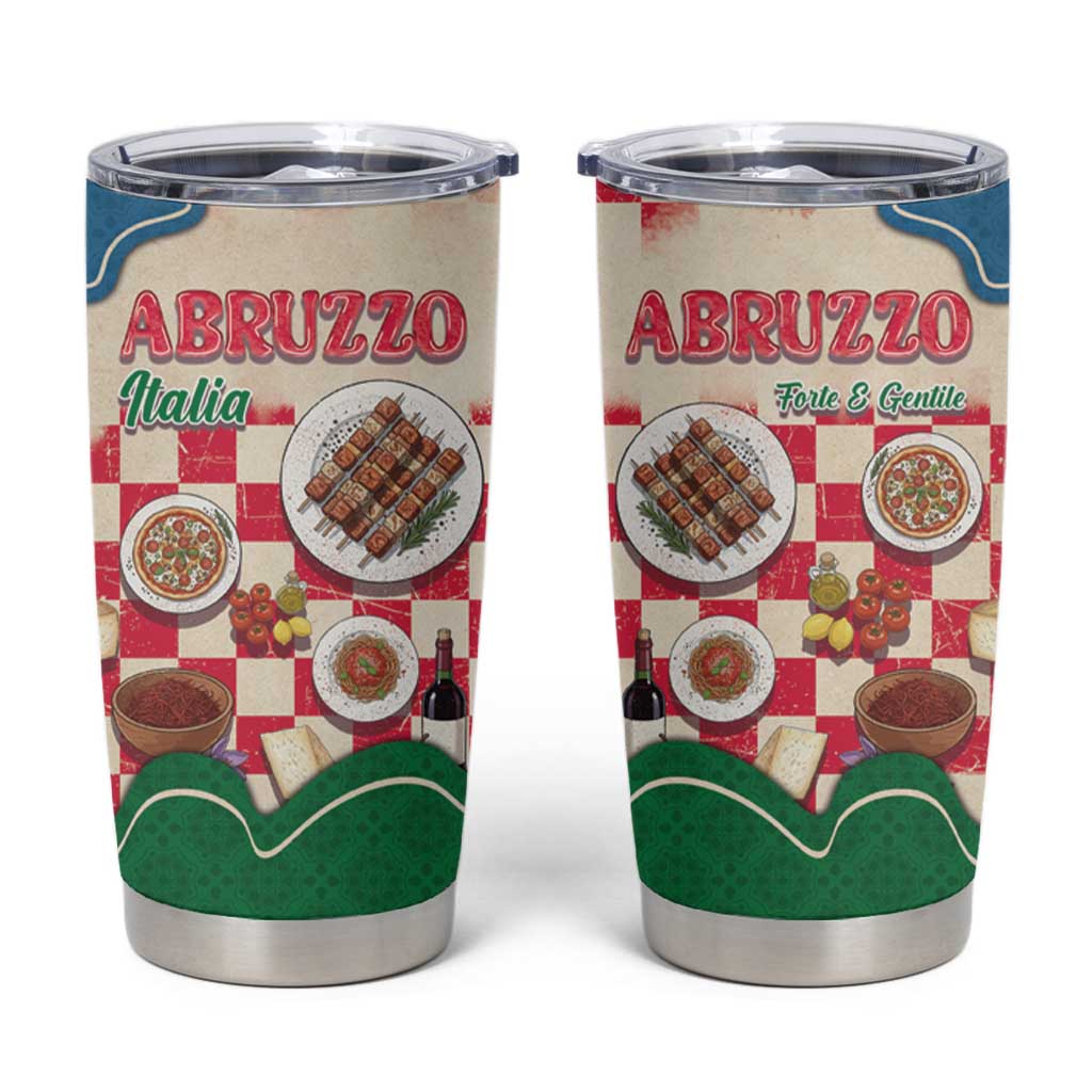 Italy Abruzzo Tumbler Cup Specialty Flavors Retro Style