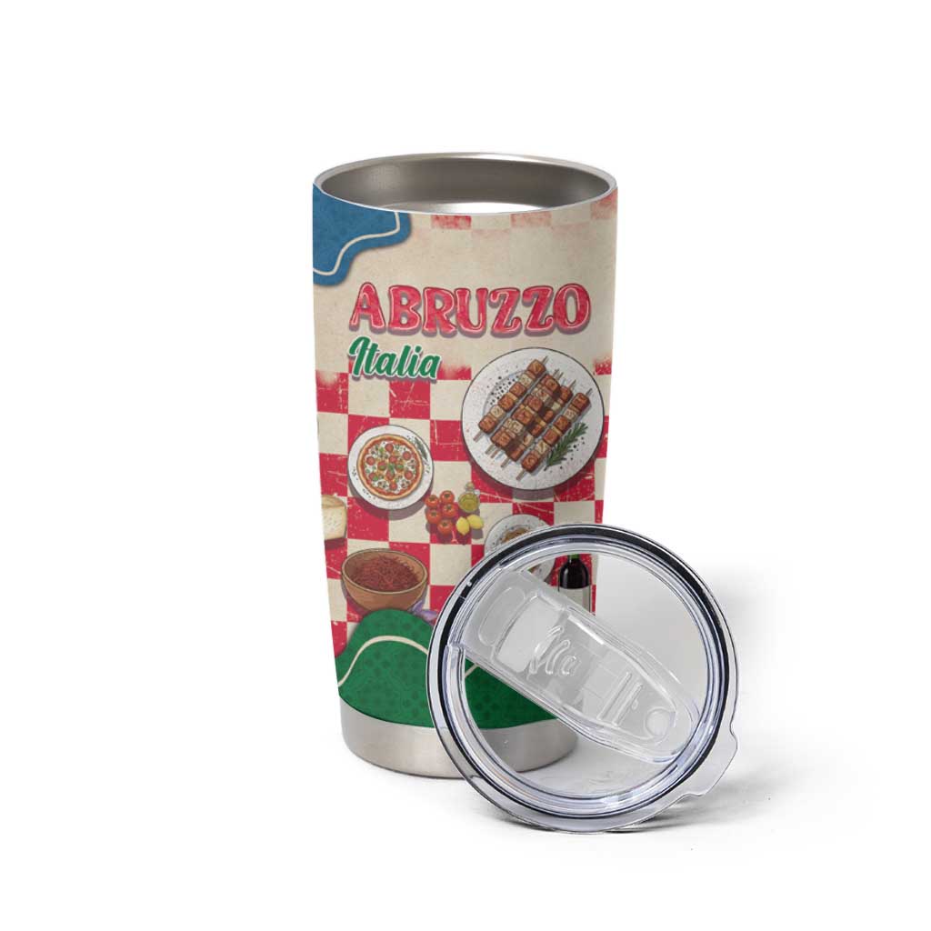 Italy Abruzzo Tumbler Cup Specialty Flavors Retro Style