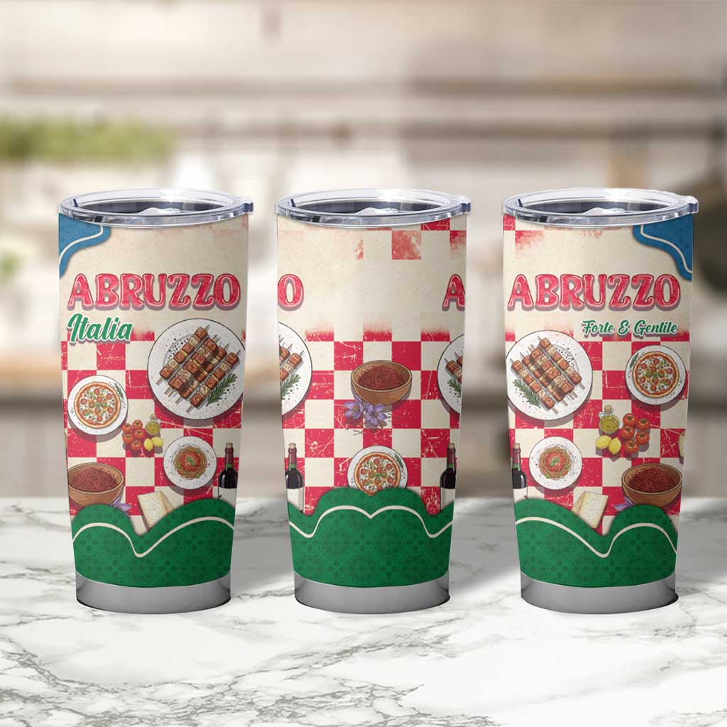 Italy Abruzzo Tumbler Cup Specialty Flavors Retro Style