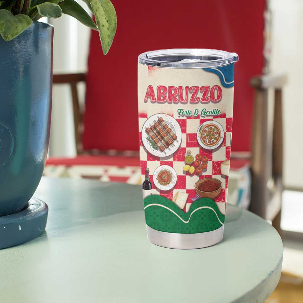 Italy Abruzzo Tumbler Cup Specialty Flavors Retro Style