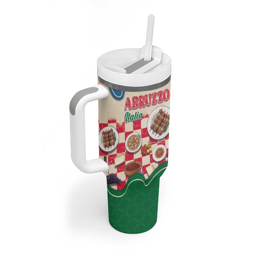 Italy Abruzzo Tumbler With Handle Specialty Flavors Retro Style