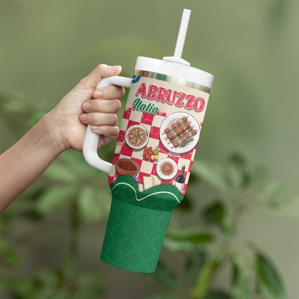 Italy Abruzzo Tumbler With Handle Specialty Flavors Retro Style