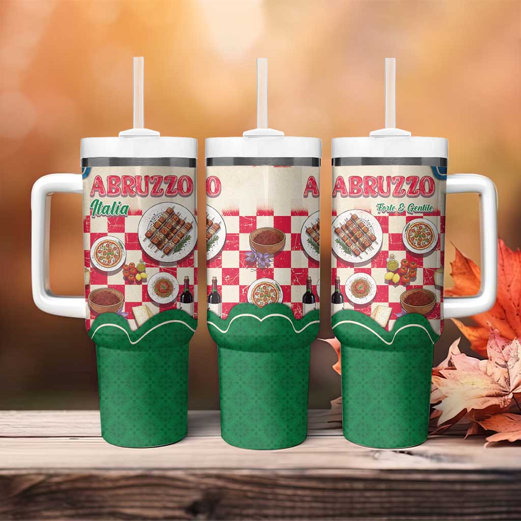 Italy Abruzzo Tumbler With Handle Specialty Flavors Retro Style