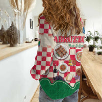 Italy Abruzzo Women Casual Shirt Specialty Flavors Retro Style