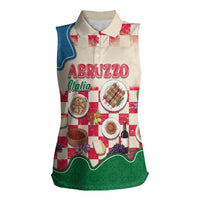 Italy Abruzzo Women Sleeveless Polo Shirt Specialty Flavors Retro Style