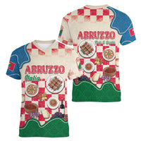Italy Abruzzo Women V-Neck T-Shirt Specialty Flavors Retro Style