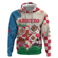 Italy Abruzzo Zip Hoodie Specialty Flavors Retro Style