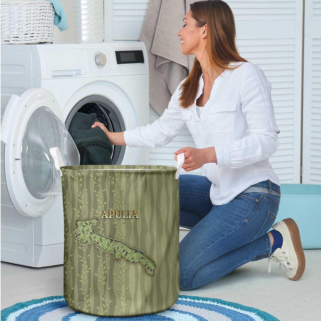 Italy Apulia Laundry Basket Olive Garden Classic Style