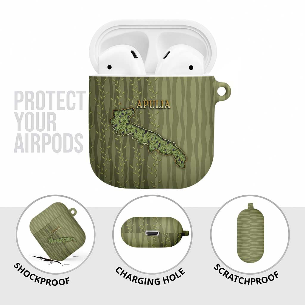 Italy Apulia AirPods Case Olive Garden Classic Style