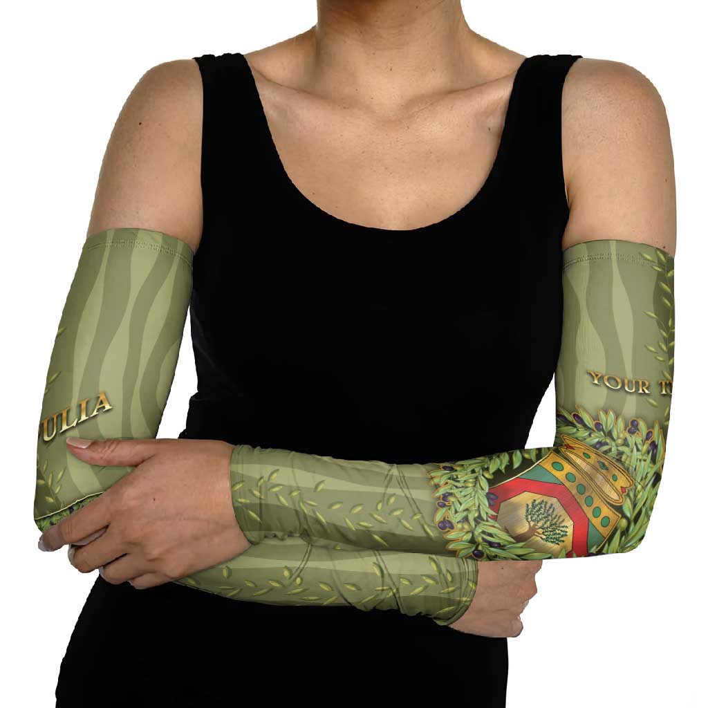 Personalized Italy Apulia Arm Sleeves Olive Garden Classic Style