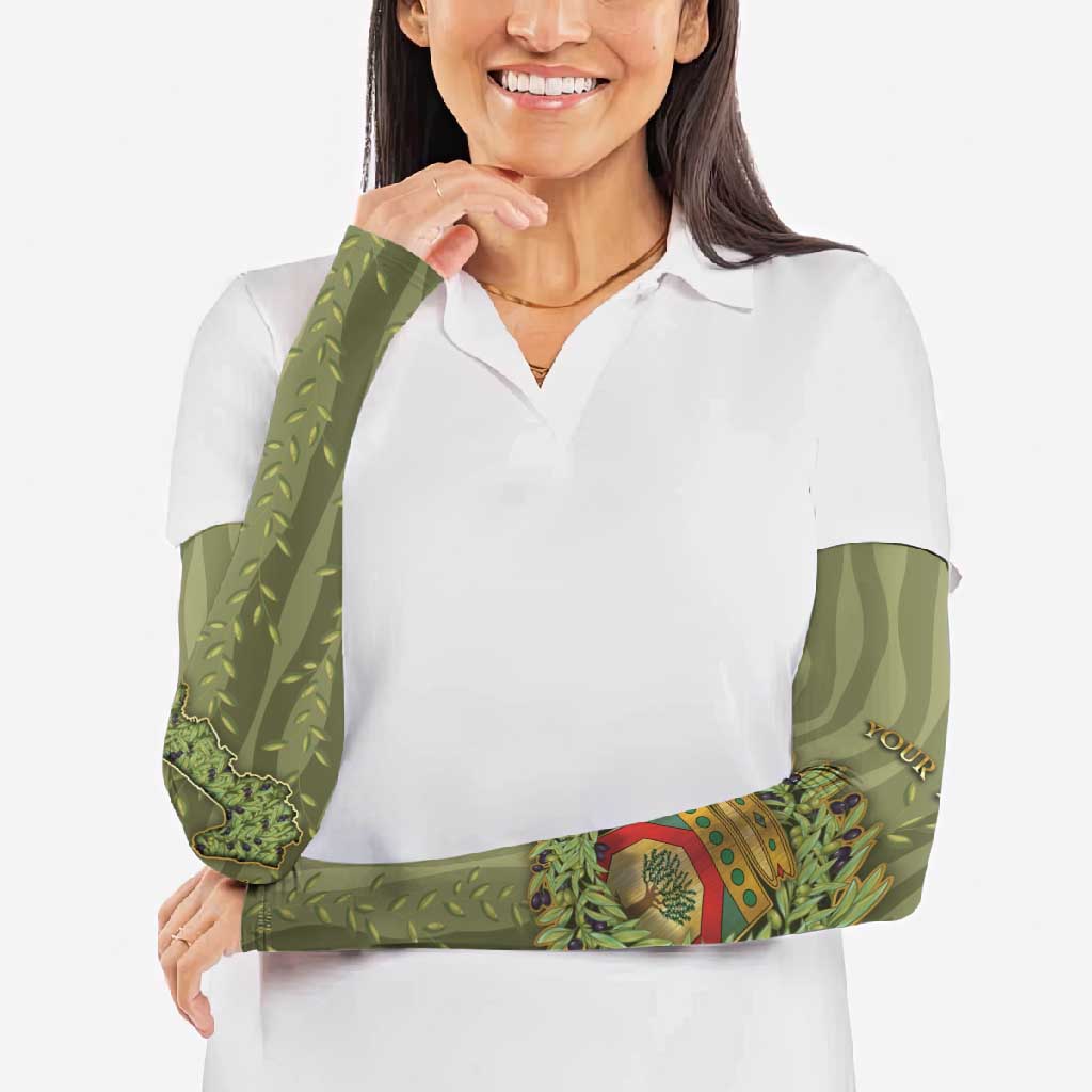 Personalized Italy Apulia Arm Sleeves Olive Garden Classic Style
