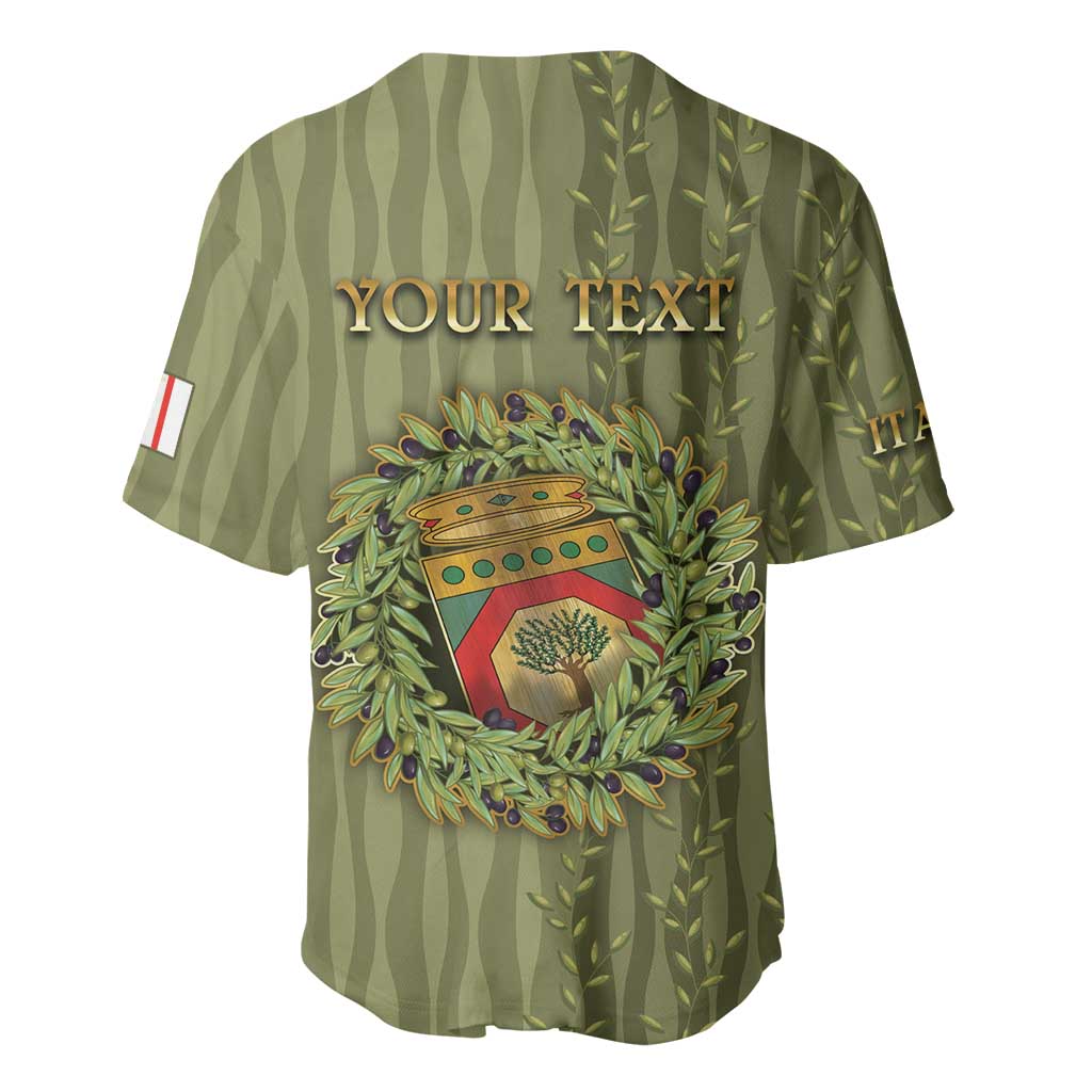 Personalized Italy Apulia Baseball Jersey Olive Garden Classic Style
