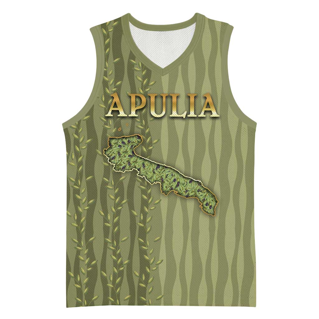 Personalized Italy Apulia Basketball Jersey Olive Garden Classic Style