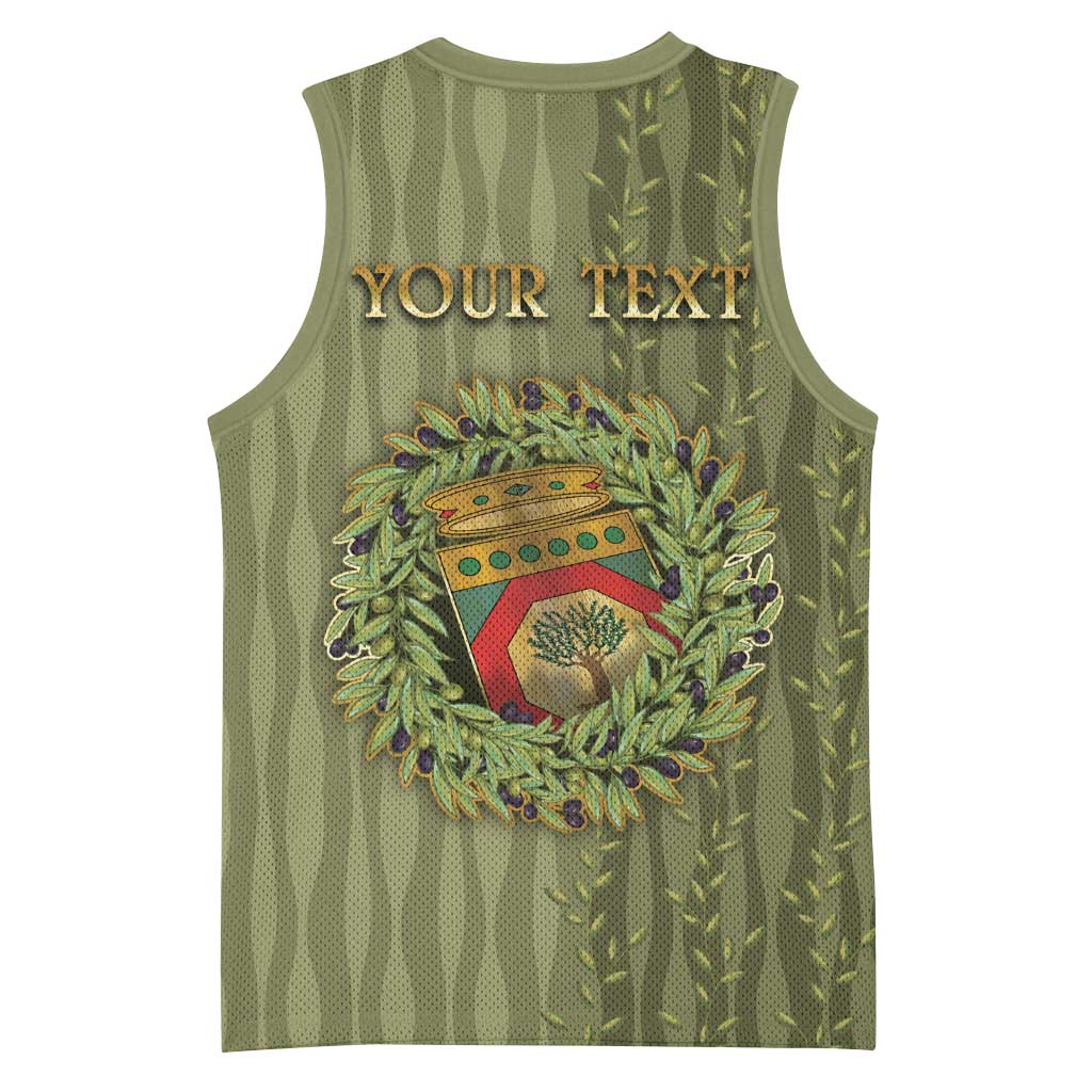 Personalized Italy Apulia Basketball Jersey Olive Garden Classic Style