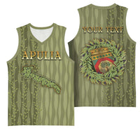 Personalized Italy Apulia Basketball Jersey Olive Garden Classic Style