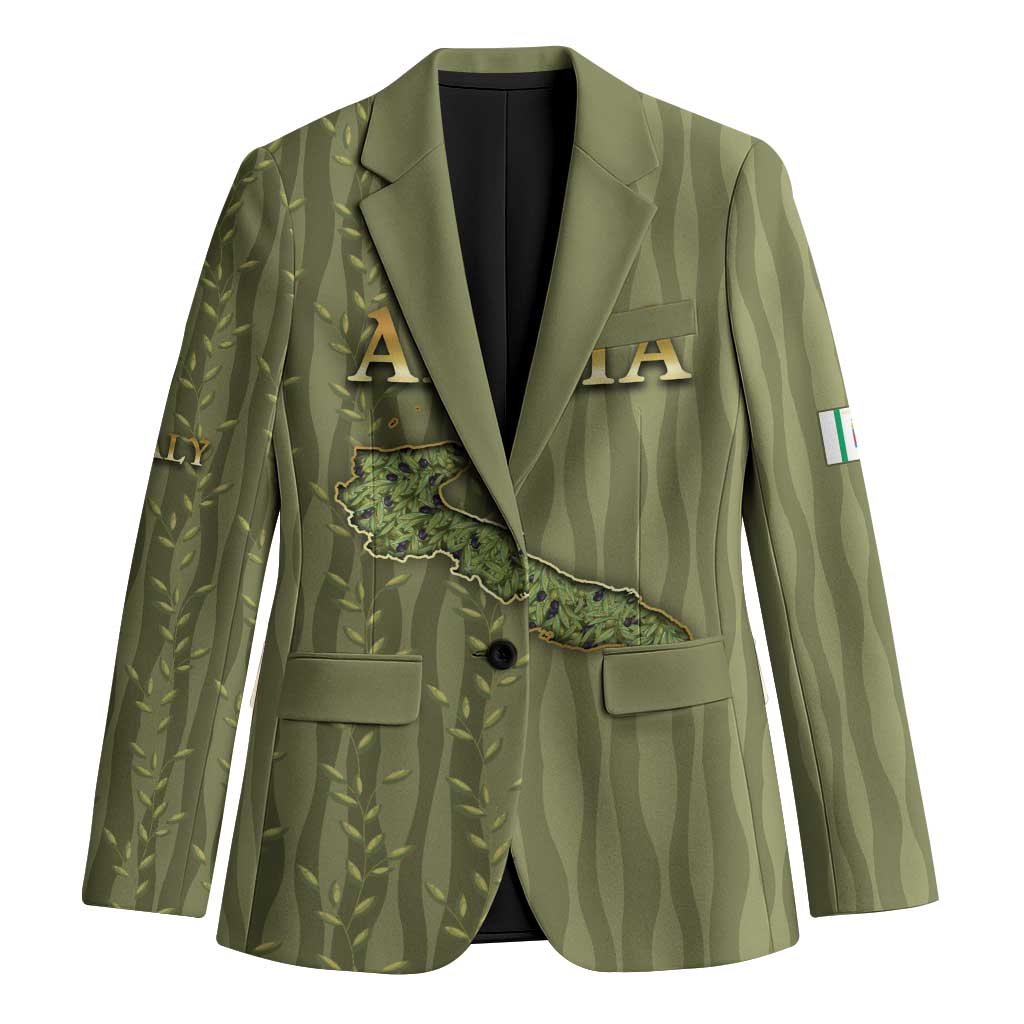 Personalized Italy Apulia Blazer Olive Garden Classic Style