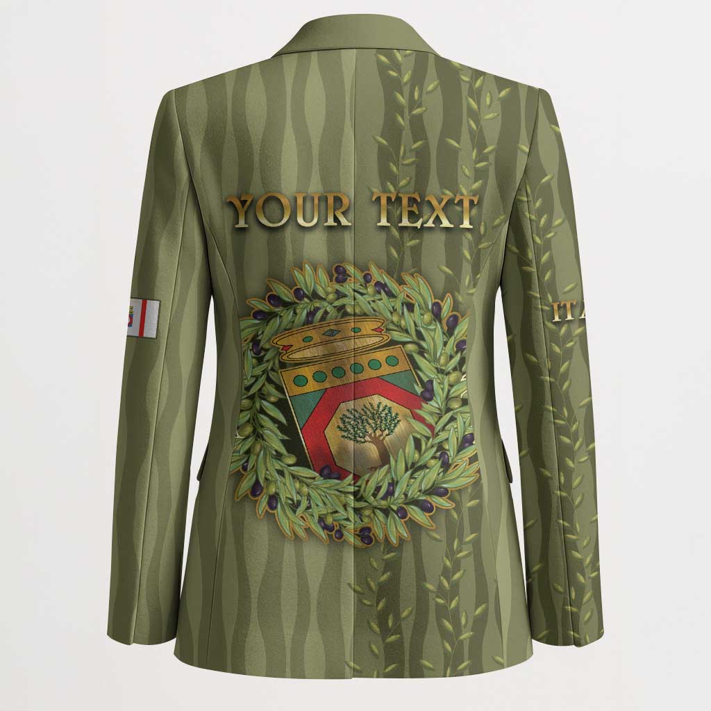 Personalized Italy Apulia Blazer Olive Garden Classic Style