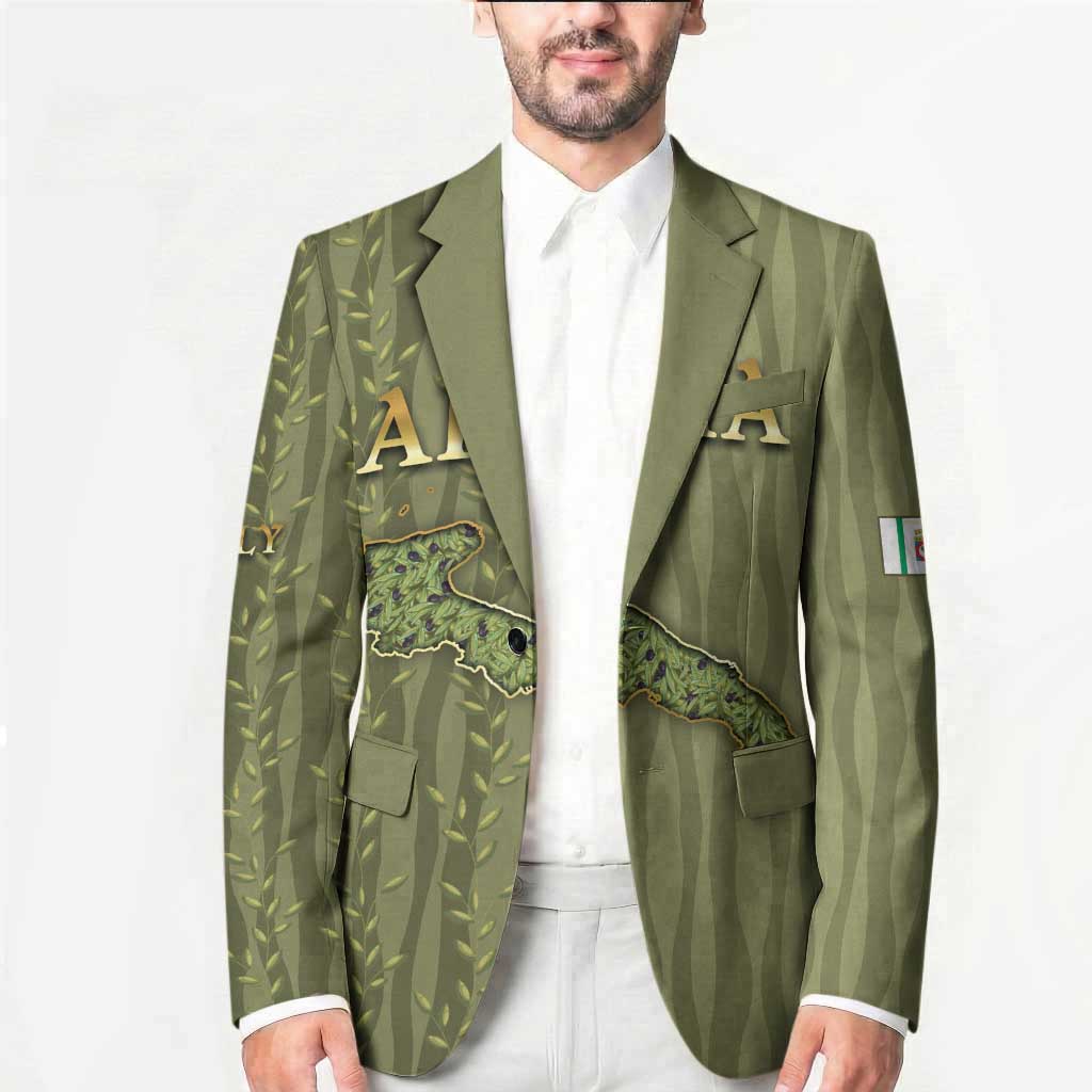 Personalized Italy Apulia Blazer Olive Garden Classic Style