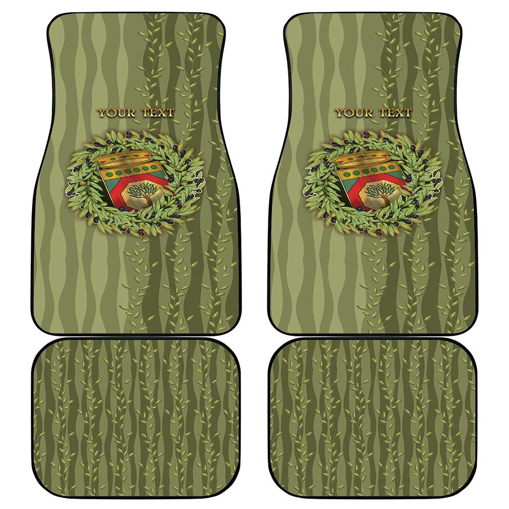 Personalized Italy Apulia Car Mats Olive Garden Classic Style
