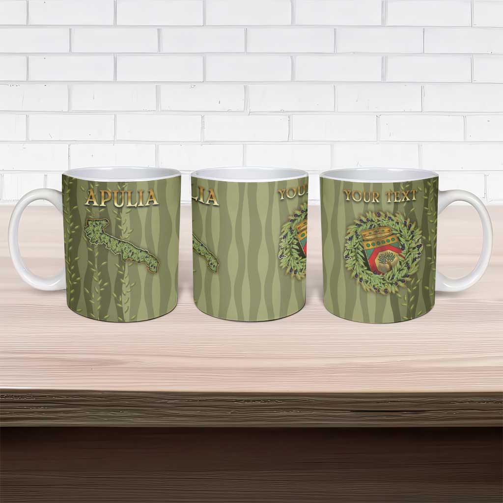 Personalized Italy Apulia Ceramic Mug Olive Garden Classic Style