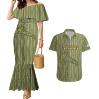 Personalized Italy Apulia Couples Matching Mermaid Dress and Hawaiian Shirt Olive Garden Classic Style
