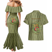 Personalized Italy Apulia Couples Matching Mermaid Dress and Hawaiian Shirt Olive Garden Classic Style
