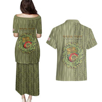 Personalized Italy Apulia Couples Matching Puletasi and Hawaiian Shirt Olive Garden Classic Style