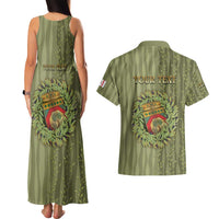 Personalized Italy Apulia Couples Matching Tank Maxi Dress and Hawaiian Shirt Olive Garden Classic Style