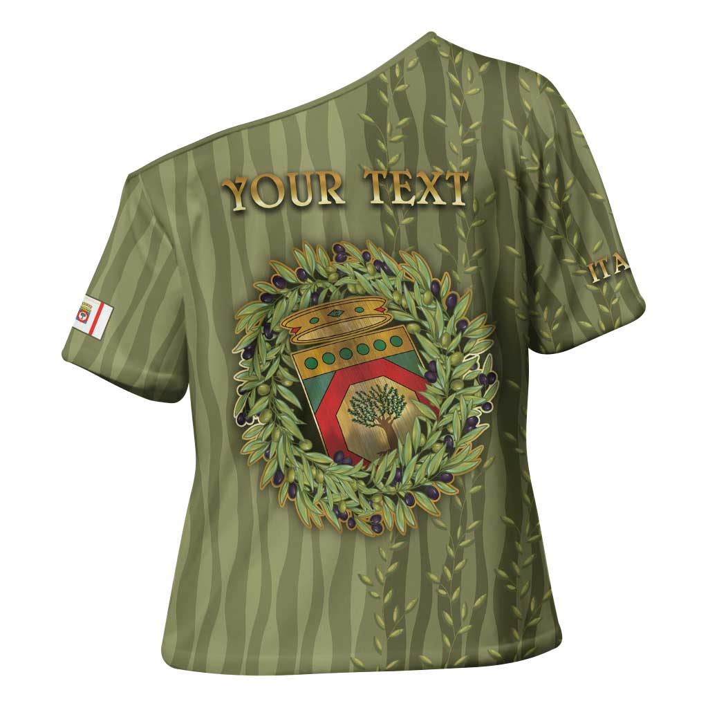 Personalized Italy Apulia Cross Shoulder Shirt Olive Garden Classic Style
