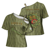 Personalized Italy Apulia Cross Shoulder Shirt Olive Garden Classic Style