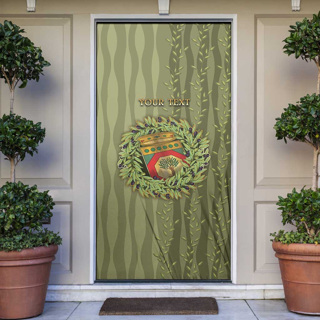 Personalized Italy Apulia Door Cover Olive Garden Classic Style