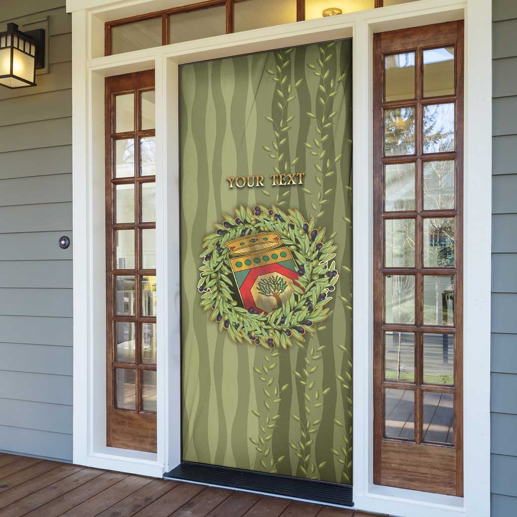 Personalized Italy Apulia Door Cover Olive Garden Classic Style