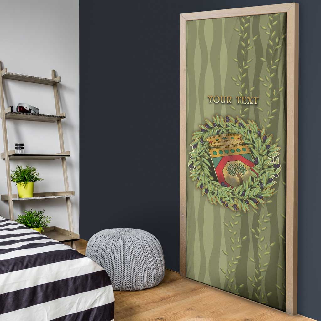 Personalized Italy Apulia Door Cover Olive Garden Classic Style