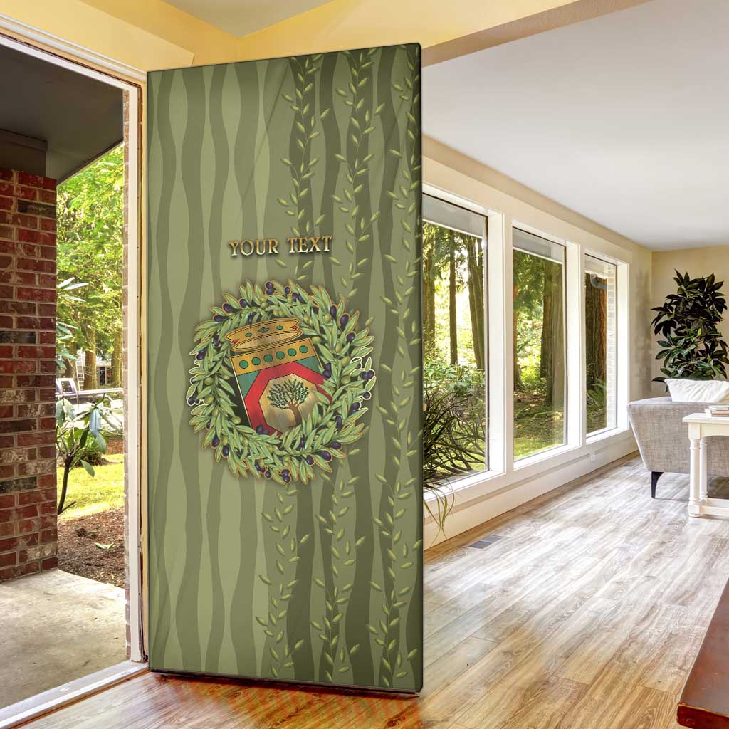 Personalized Italy Apulia Door Cover Olive Garden Classic Style