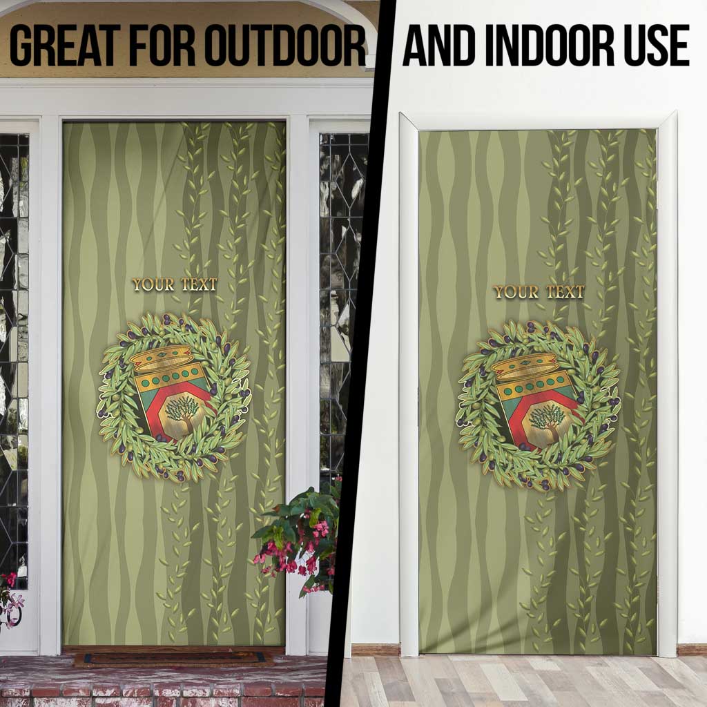 Personalized Italy Apulia Door Cover Olive Garden Classic Style
