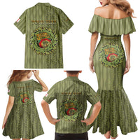 Personalized Italy Apulia Family Matching Mermaid Dress and Hawaiian Shirt Olive Garden Classic Style
