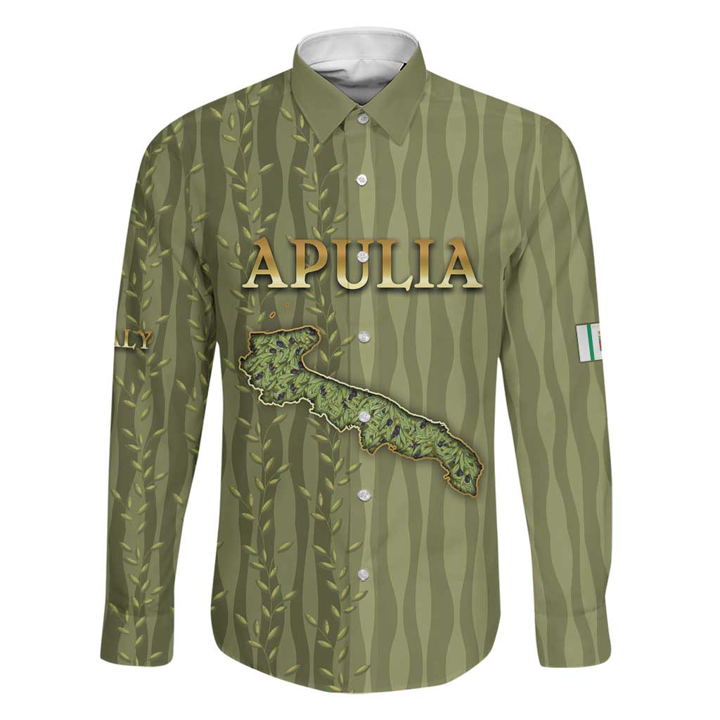 Personalized Italy Apulia Family Matching Off The Shoulder Long Sleeve Dress and Hawaiian Shirt Olive Garden Classic Style