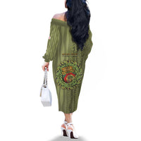 Personalized Italy Apulia Family Matching Off The Shoulder Long Sleeve Dress and Hawaiian Shirt Olive Garden Classic Style