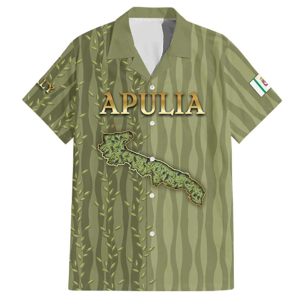 Personalized Italy Apulia Family Matching Off Shoulder Maxi Dress and Hawaiian Shirt Olive Garden Classic Style
